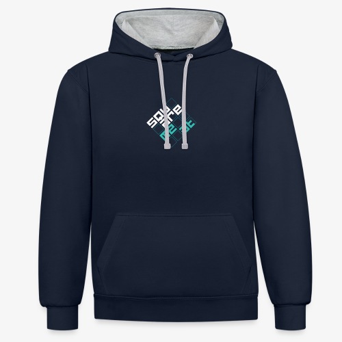 Squaremeat Cyan - Contrast hoodie