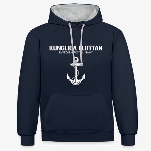 Kungliga Flottan - Swedish Royal Navy - ankare - Kontrastluvtröja