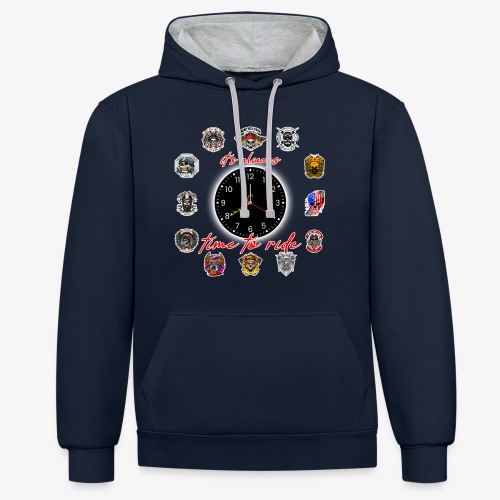 It's always time to ride - Collection - Kontrast-Hoodie