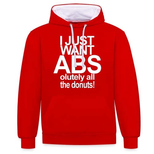 ABSolutely All the Donuts - Kontrast-Hoodie