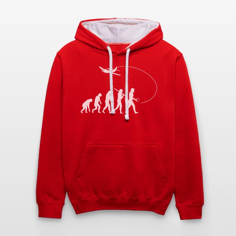 Evolution des Piloten Kontrast-Hoodie