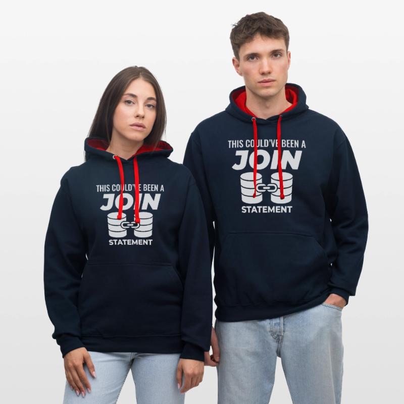 SQL Join Database Statement Programming Data Contrast hoodie