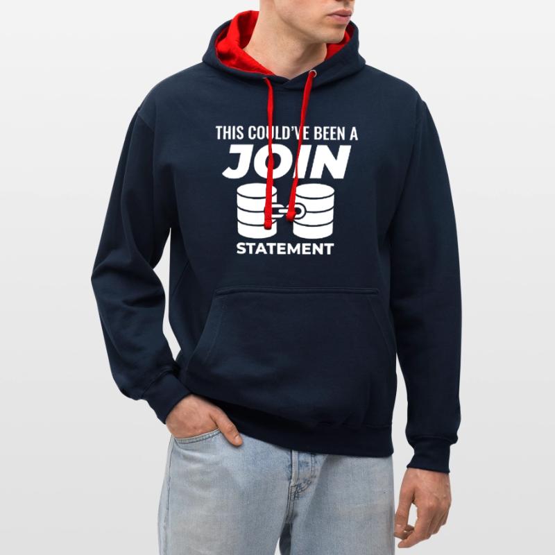 SQL Join Database Statement Programming Data Contrast hoodie
