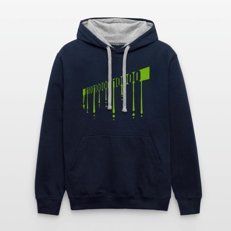 Binary Code Program Language Contrast hoodie