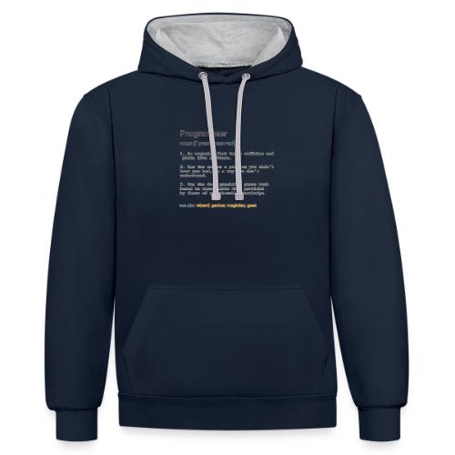 Programmer - Contrast hoodie
