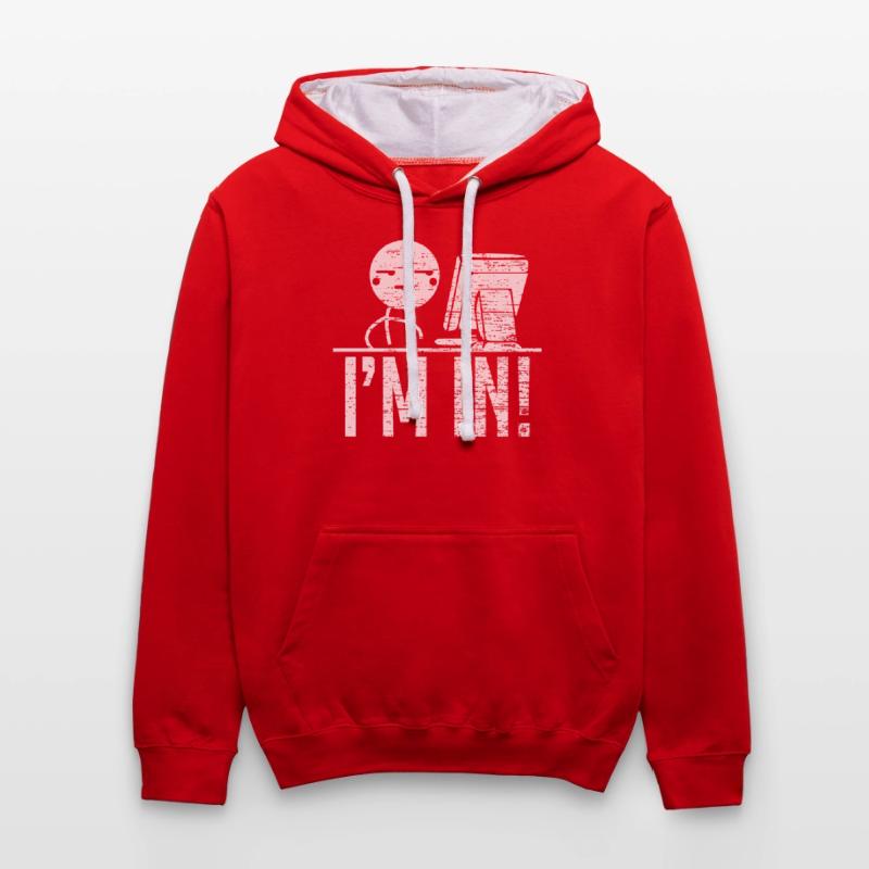 Hacking Hacker Programm Codieren Kontrast-Hoodie