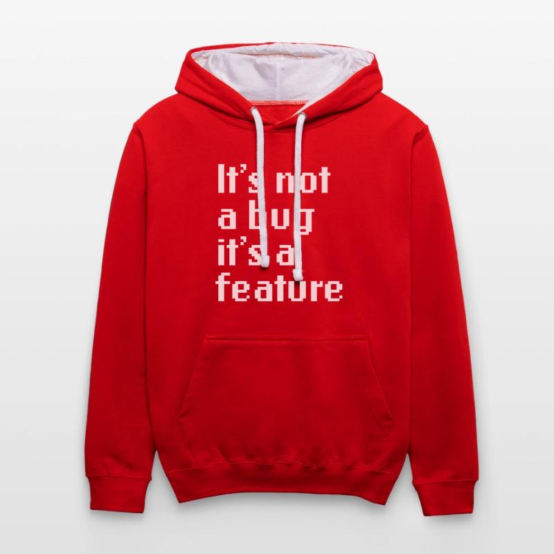 It's Not A Bug It's A Feature Web App Developer Kontrast-Hoodie