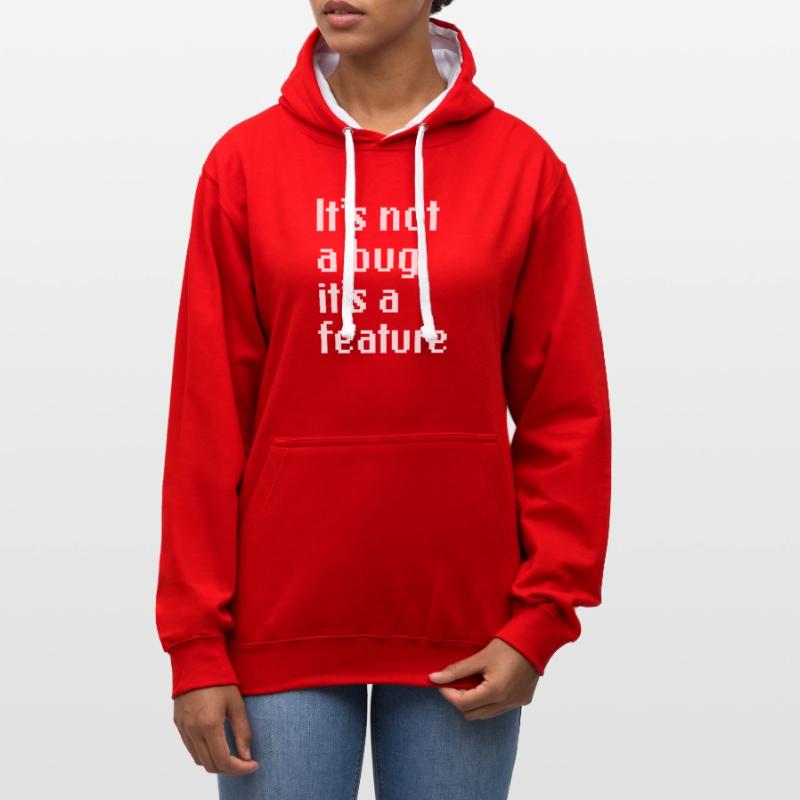 It's Not A Bug It's A Feature Web App Developer Kontrast-Hoodie