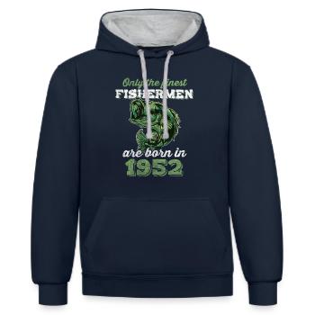 Legendary 70 years old gift for the 70th birthday - Contrast hoodie - navy/heather grey - Front - Nico (186cm)