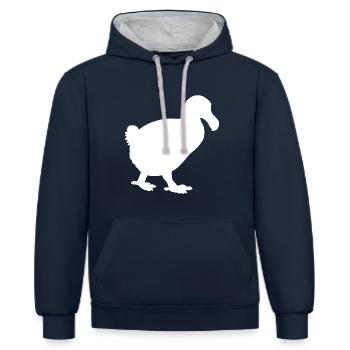 Dodo - Kontrast-Hoodie - Navy/Grau meliert - Vorne - Nico (186cm)