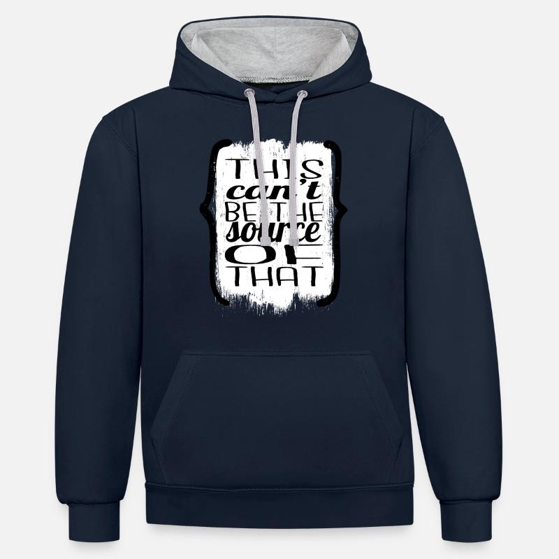 Programming Language - Contrast hoodie - navy/heather grey