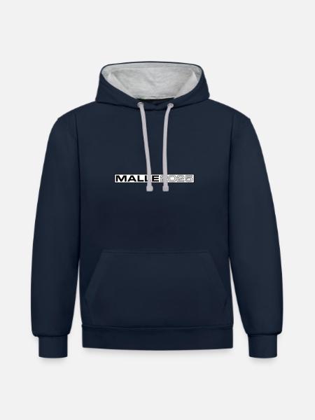 Malle 2025 - Contrast hoodie - navy/heather grey