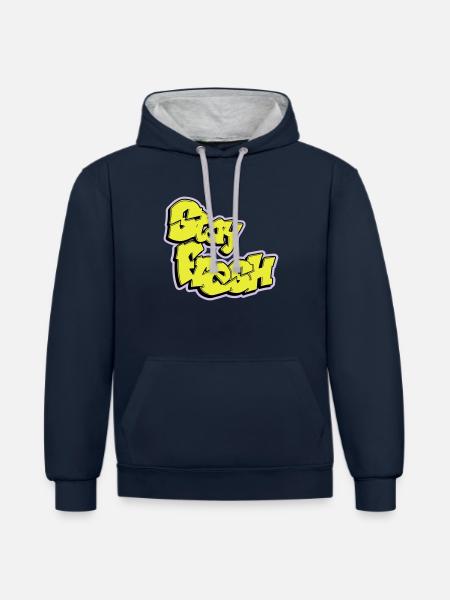 Stay Fresh - Contrast hoodie - navy/heather grey