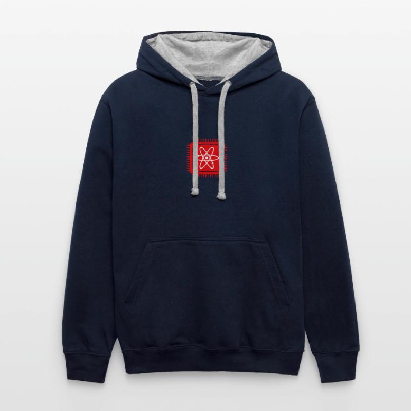 Quantum Computer Quantum Computer Physics Atom Chip Contrast hoodie