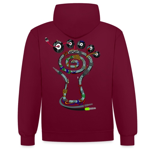 Parvati Connected by Molf Art - Contrast Colour Hoodie