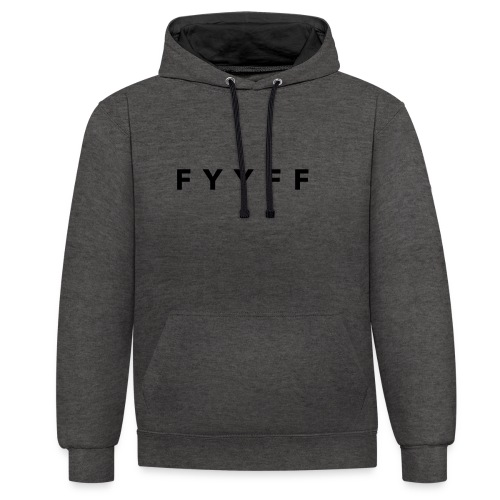 FYYFF Code Black - Kontrast-Hoodie