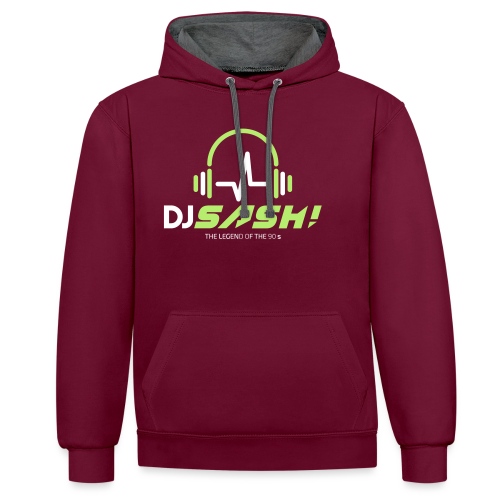 DJ SASH! - Headfone Beep - Contrast Colour Hoodie