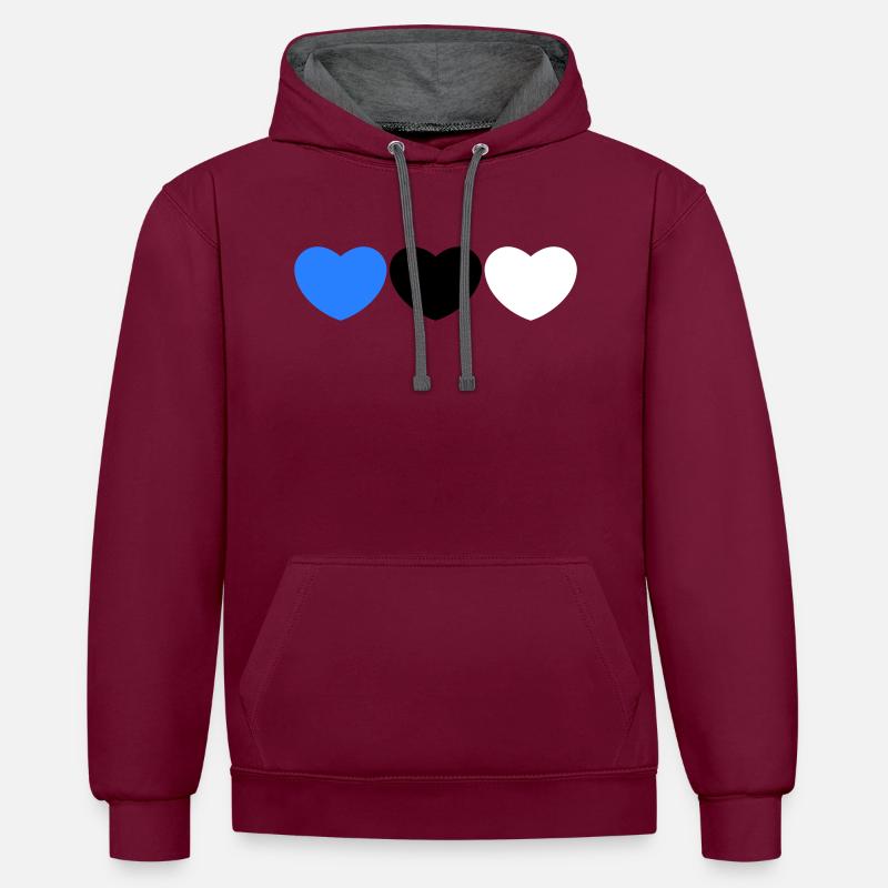 Coeur d’Estonie - Sweat à capuche contrasté - undefined