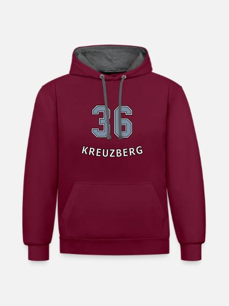 KREUZBERG 36 - Kontrast-Hoodie -