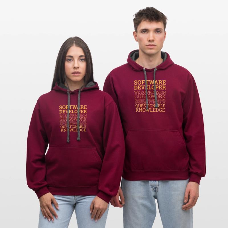 "Software Developer" | Programmer Contrast hoodie