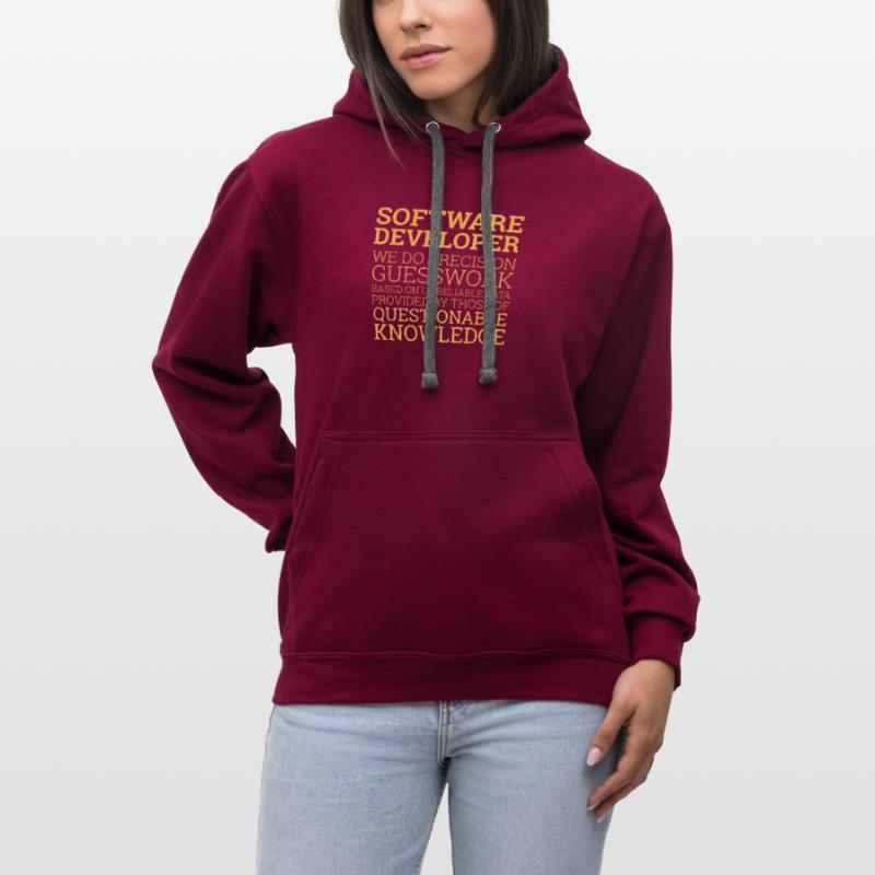 "Software Developer" | Programmer Contrast hoodie