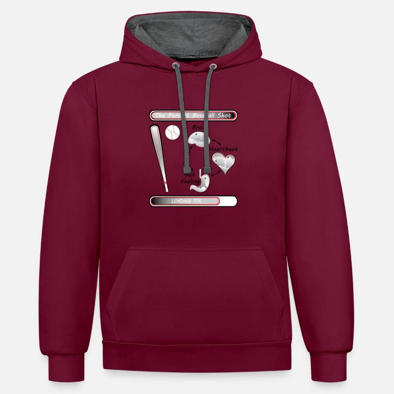 Baseball Decision Loading 77% - Kontrast-Hoodie - undefined