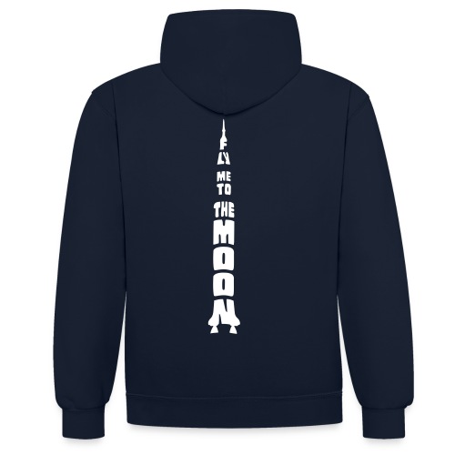 Fly me to the moon - Contrast hoodie