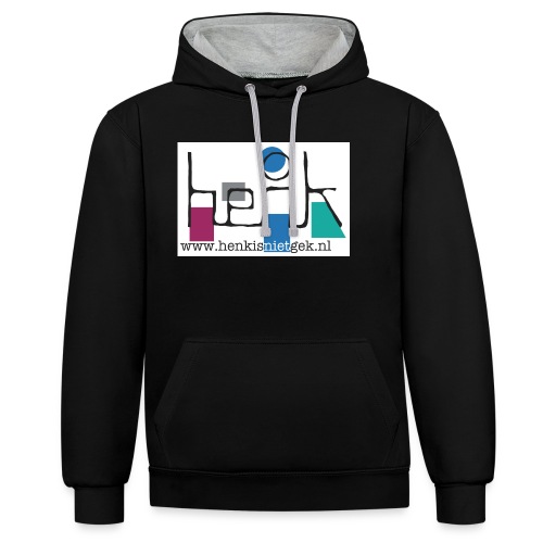 henkisnietgek-logo - Contrast hoodie