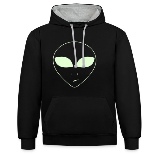 planet ambi alien clothing - Contrast Colour Hoodie