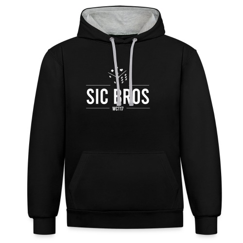 sicbros1 wct17 - Contrast Colour Hoodie