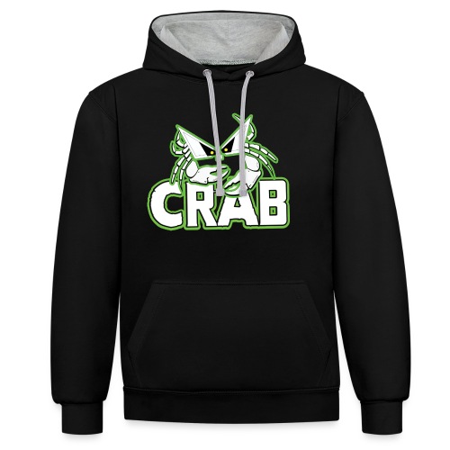 Crab_8 - Felpa con cappuccio bicromatica