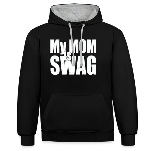 Swag White - Contrast hoodie