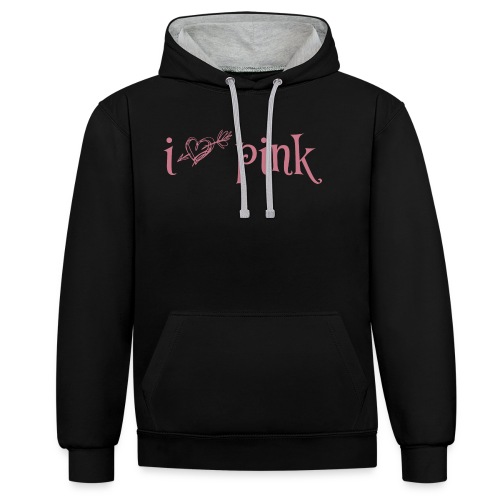 I love Pink - kleding en accessoires - Contrast hoodie
