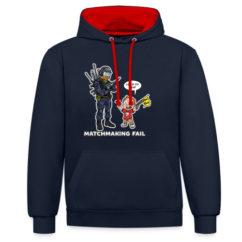 matchmaking1 - Contrast Colour Hoodie