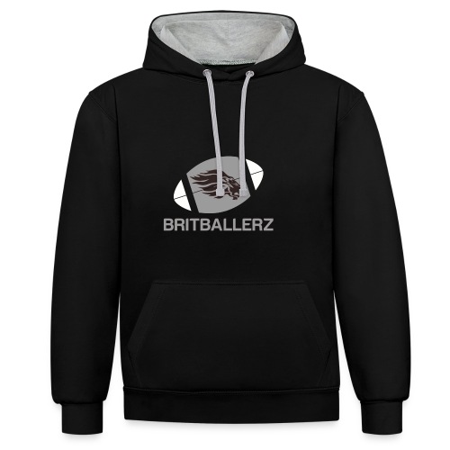 Britballersz logo - Contrast Colour Hoodie