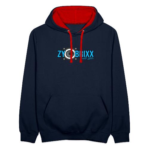 Zybrixx HZ Logo - Kontrast-Hoodie
