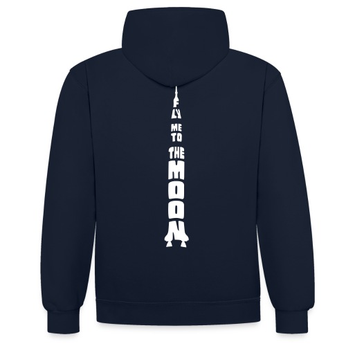 Fly me to the moon - Contrast hoodie