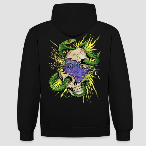 Méduse - Gorgone - Contrast hoodie