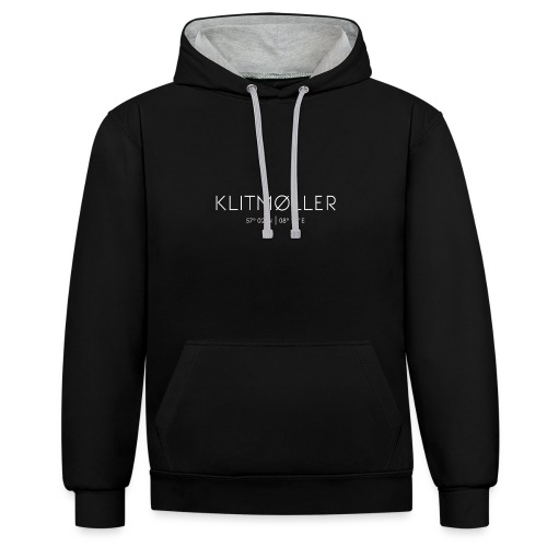 Klitmøller, Klitmöller, Dänemark, Nordsee - Kontrast-Hoodie