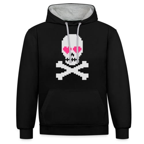 Skull Love - Contrast hoodie