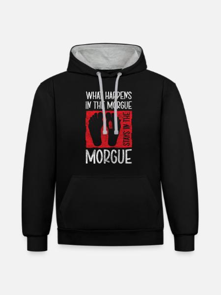 Undertaker Funeral Undertaker - Sweat à capuche contrasté - noir/gris chiné