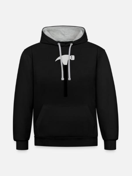 Tool Hammer - Contrast hoodie - black/heather grey