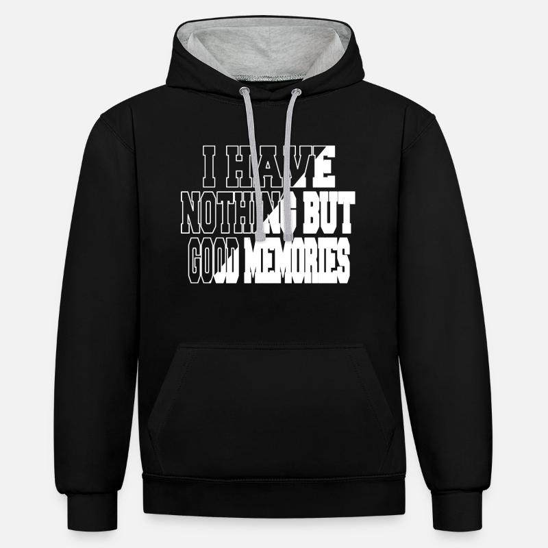 Hacker gamer présente idée hacker anonyme - Sweat à capuche contrasté - noir/gris chiné