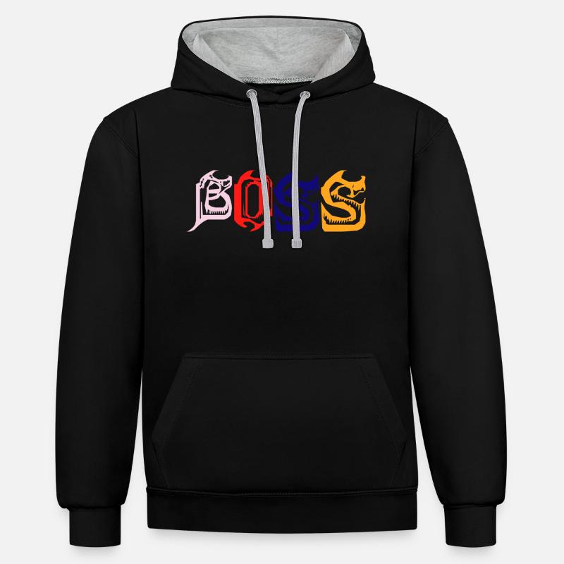 Bitcoin Trading Crypto Stocks - Sweat à capuche contrasté - noir/gris chiné