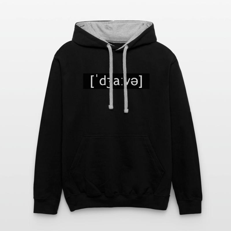 JAVA CODING LAUTSCHRIFT Contrast hoodie