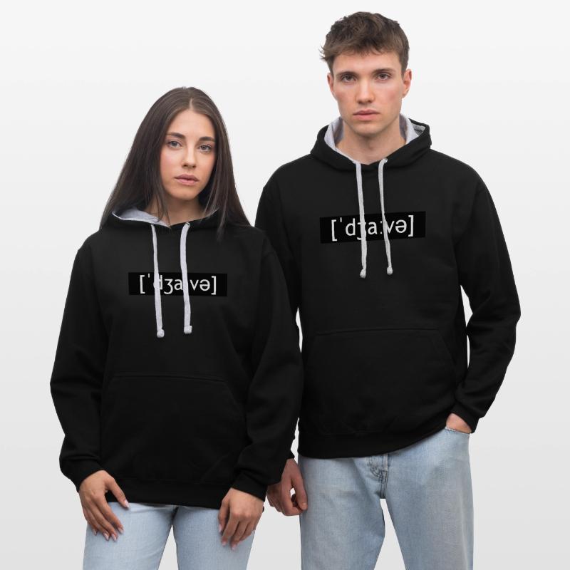 JAVA CODING LAUTSCHRIFT Contrast hoodie