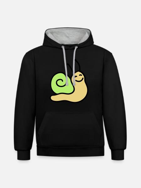 Merry screw 3 - Contrast hoodie - black/heather grey
