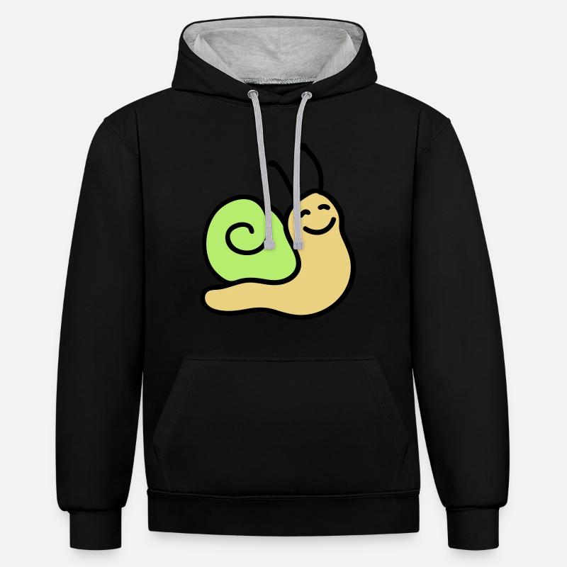 Vis Joyeux 3 - Sweat à capuche contrasté - noir/gris chiné