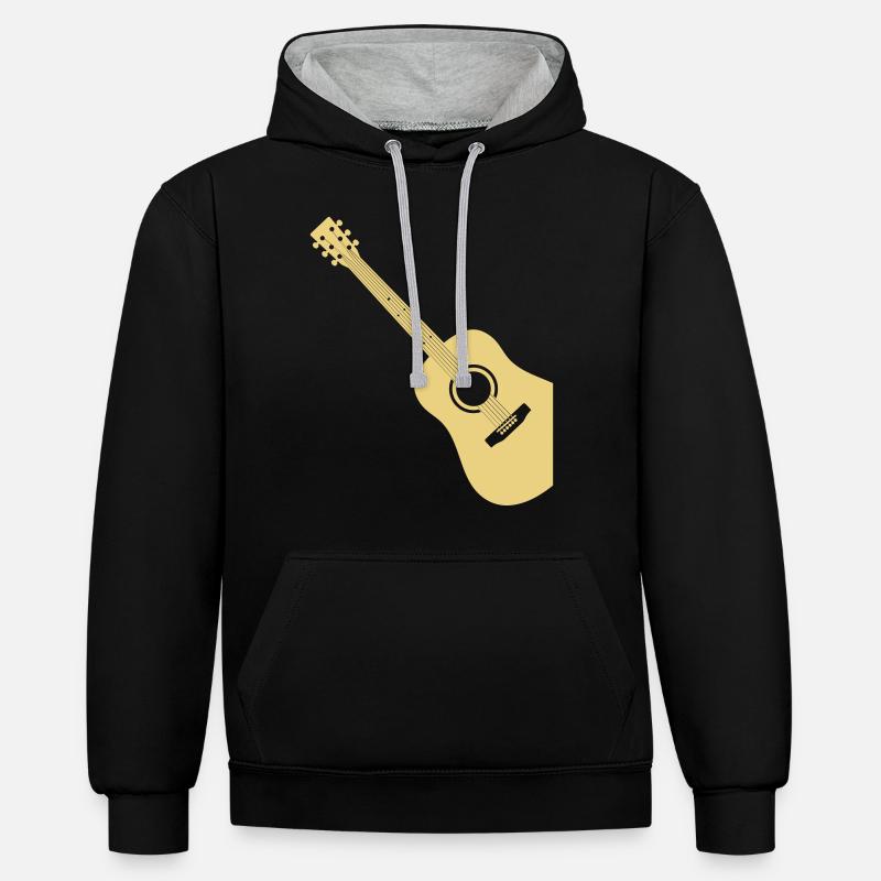 Classical guitar classical guitar - Contrast hoodie - black/heather grey
