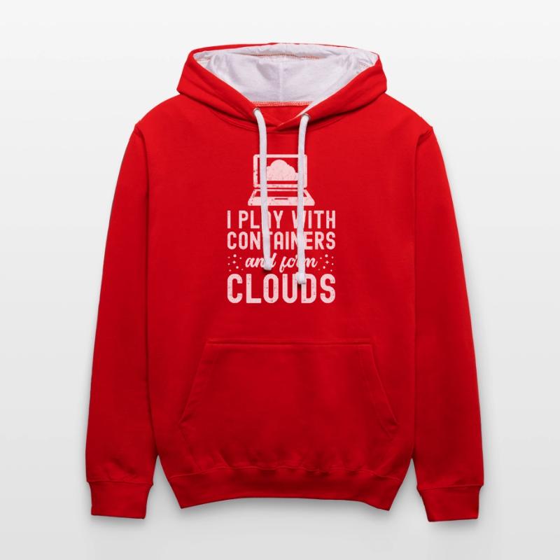 Cloud Computing Informatik Computer Programmierer Kontrast-Hoodie
